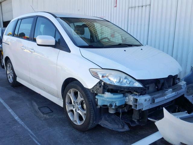 JM1CR2WLXA0364668 - 2010 MAZDA 5 WHITE photo 1