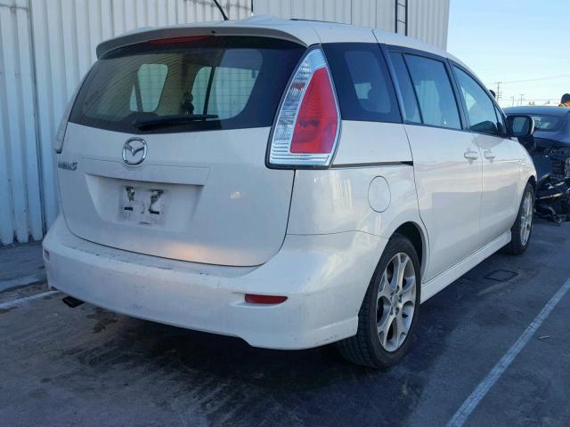 JM1CR2WLXA0364668 - 2010 MAZDA 5 WHITE photo 4