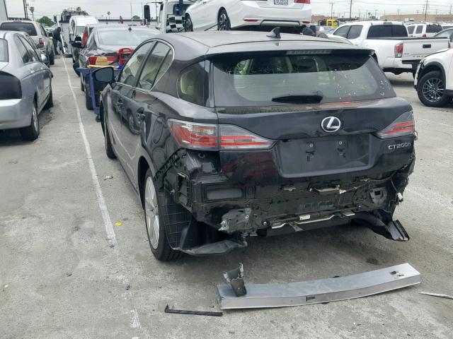 JTHKD5BH5H2282888 - 2017 LEXUS CT200H BLACK photo 3