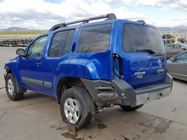 5N1AN0NW4CN800130 - 2012 NISSAN XTERRA OFF BLUE photo 3