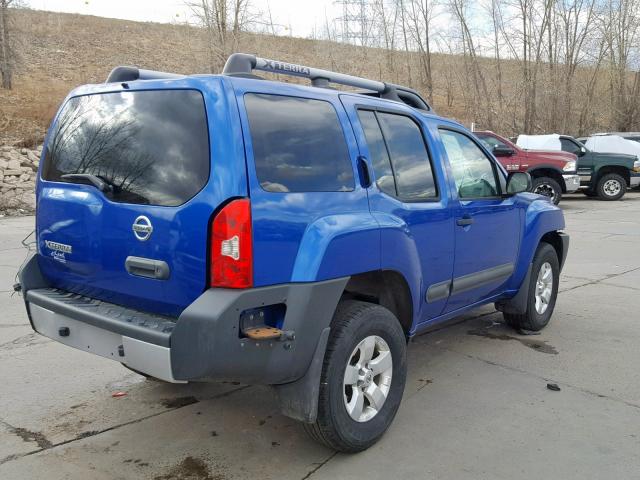 5N1AN0NW4CN800130 - 2012 NISSAN XTERRA OFF BLUE photo 4