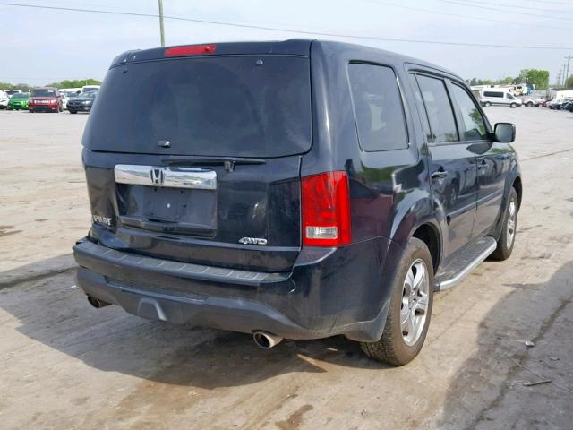 5FNYF4H7XDB061468 - 2013 HONDA PILOT EXLN BLACK photo 4