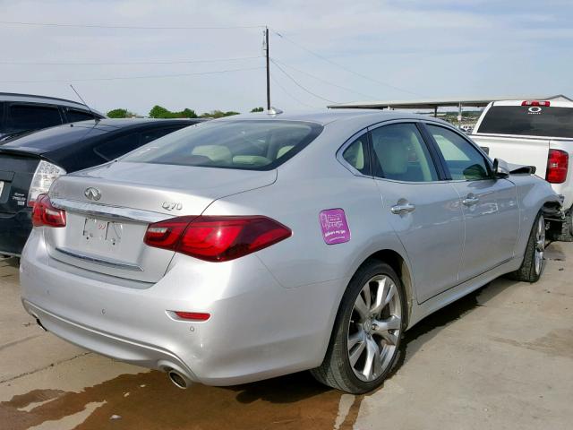 JN1BY1AP6FM540668 - 2015 INFINITI Q70 3.7 SILVER photo 4