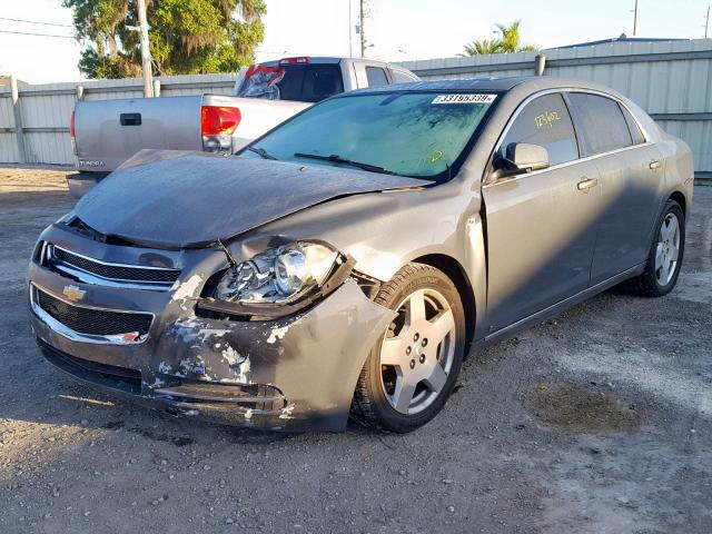 1G1ZJ577284209628 - 2008 CHEVROLET MALIBU 2LT GRAY photo 2