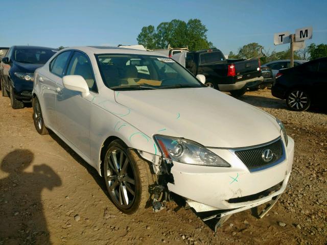 JTHBK262485060139 - 2008 LEXUS IS 250 WHITE photo 1