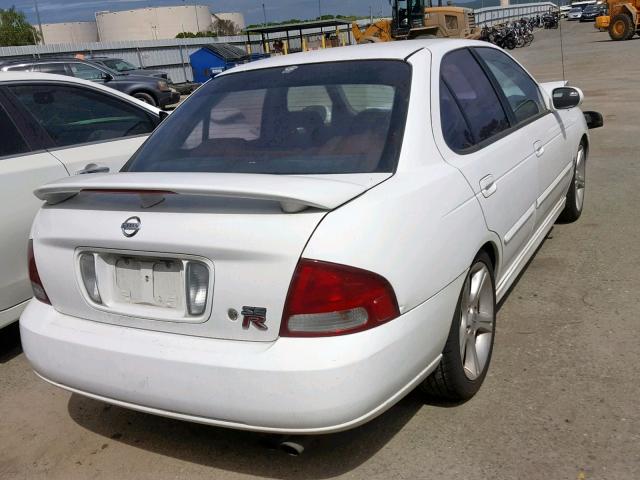 3N1AB51A82L728693 - 2002 NISSAN SENTRA SE- WHITE photo 4