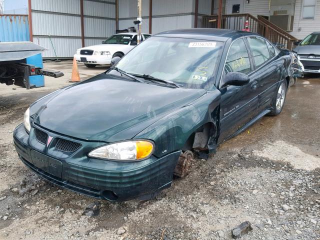 1G2NF52E32M619007 - 2002 PONTIAC GRAND AM S GREEN photo 2