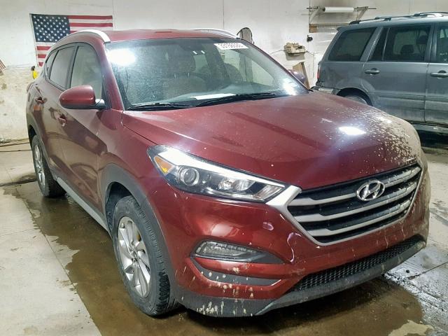 KM8J33A42JU640487 - 2018 HYUNDAI TUCSON SEL BURGUNDY photo 1