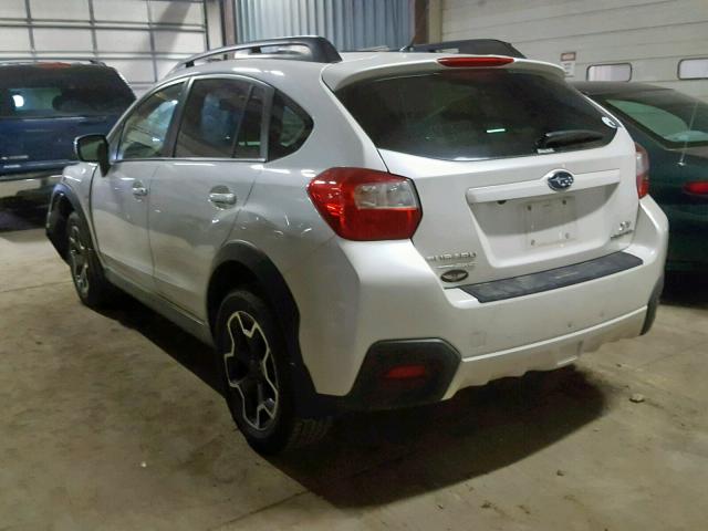 JF2GPAGCXE8261405 - 2014 SUBARU XV CROSSTR WHITE photo 3