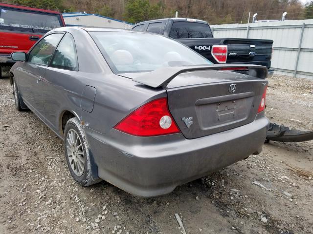 1HGEM22965L006734 - 2005 HONDA CIVIC EX  photo 3