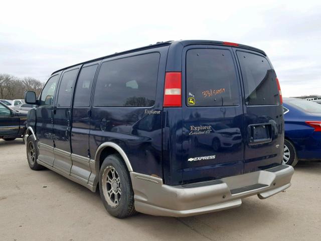 1GBFG15TX71221550 - 2007 CHEVROLET EXPRESS G1 BLUE photo 3