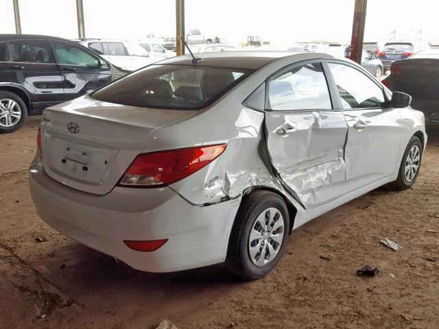 KMHCT4AE4GU030624 - 2016 HYUNDAI ACCENT SE WHITE photo 4