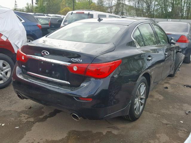 JN1BV7AR1FM412318 - 2015 INFINITI Q50 BASE BLACK photo 4