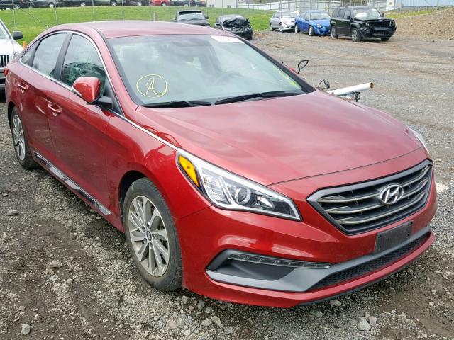 5NPE34AFXGH389234 - 2016 HYUNDAI SONATA SPO RED photo 1