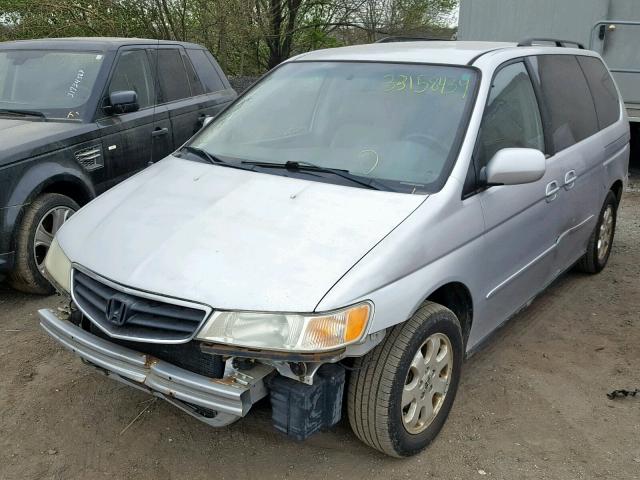 5FNRL18092B020910 - 2002 HONDA ODYSSEY EX SILVER photo 2