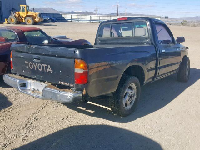 4TAUN41B4SZ053689 - 1995 TOYOTA TACOMA BLACK photo 4