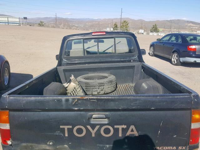 4TAUN41B4SZ053689 - 1995 TOYOTA TACOMA BLACK photo 6