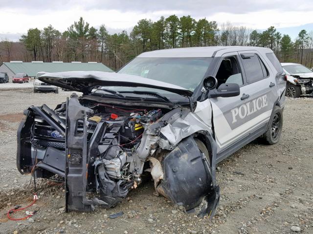 1FM5K8AR9DGC91991 - 2013 FORD EXPLORER P GRAY photo 2