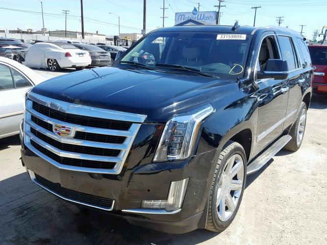 1GYS4BKJ9JR349566 - 2018 CADILLAC ESCALADE L BLACK photo 2