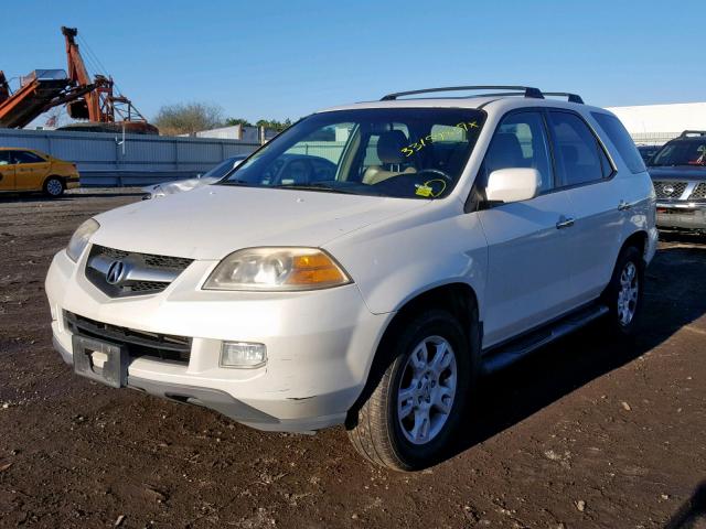 2HNYD186X6H540363 - 2006 ACURA MDX TOURIN WHITE photo 2