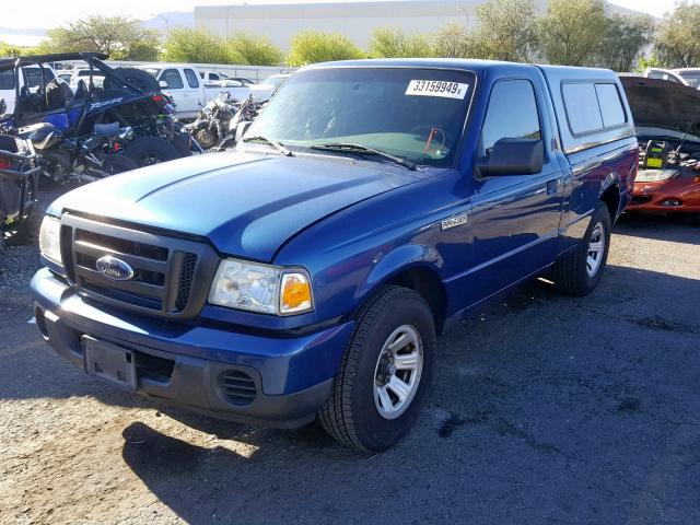 1FTYR10D78PA38829 - 2008 FORD RANGER BLUE photo 2