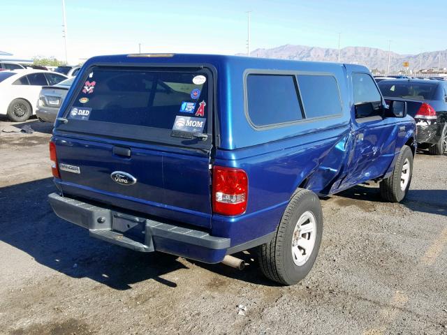 1FTYR10D78PA38829 - 2008 FORD RANGER BLUE photo 4