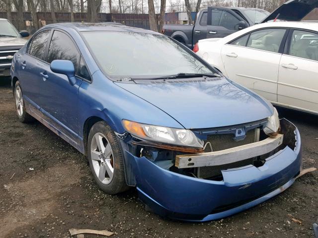 2HGFA16968H509618 - 2008 HONDA CIVIC EXL BLUE photo 1