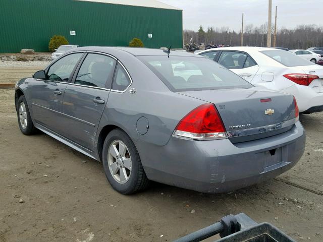 2G1WT57N891246174 - 2009 CHEVROLET IMPALA 1LT GRAY photo 3