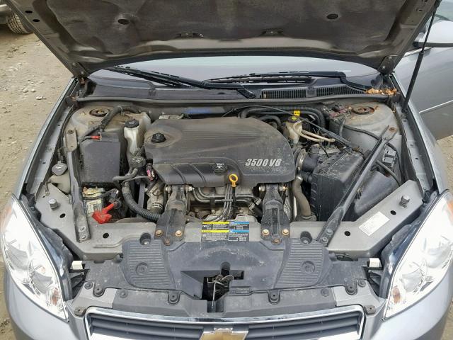 2G1WT57N891246174 - 2009 CHEVROLET IMPALA 1LT GRAY photo 7