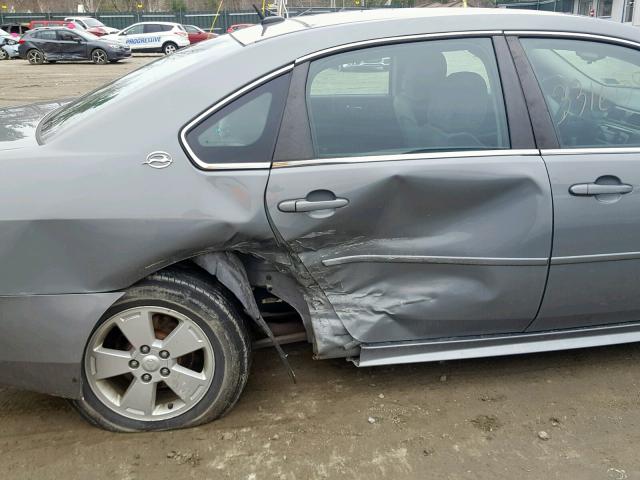 2G1WT57N891246174 - 2009 CHEVROLET IMPALA 1LT GRAY photo 9