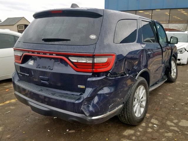 1C4RDJFG7EC559041 - 2014 DODGE DURANGO SS BLUE photo 4