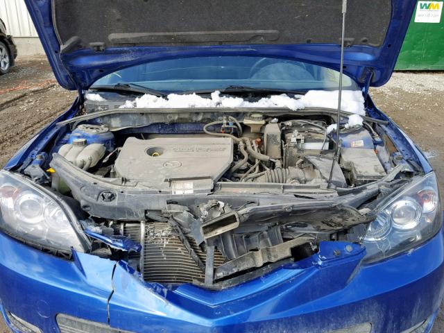 JM1BK343X81173362 - 2008 MAZDA 3 HATCHBAC BLUE photo 7