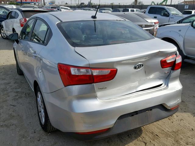 KNADM4A34H6006590 - 2017 KIA RIO LX SILVER photo 3