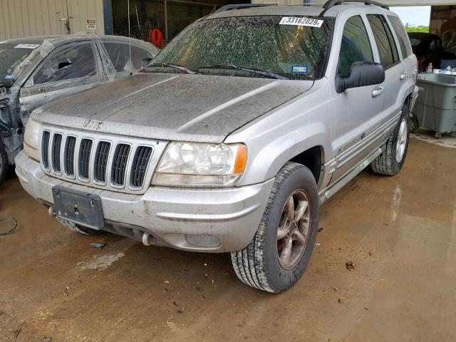 1J8GW68J12C275397 - 2002 JEEP GRAND CHER SILVER photo 2