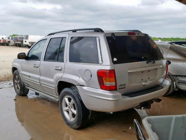 1J8GW68J12C275397 - 2002 JEEP GRAND CHER SILVER photo 3