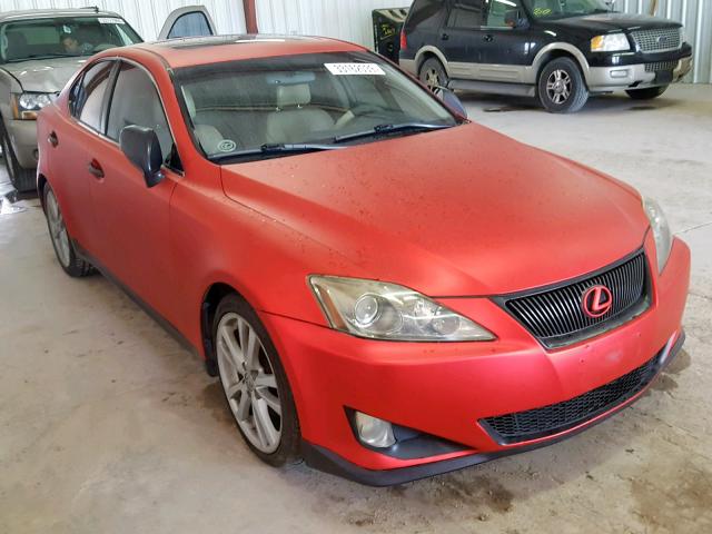 JTHBK262X62007430 - 2006 LEXUS IS RED photo 1