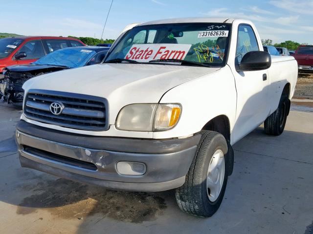 5TBJN3212YS125290 - 2000 TOYOTA TUNDRA WHITE photo 2