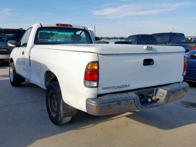 5TBJN3212YS125290 - 2000 TOYOTA TUNDRA WHITE photo 3