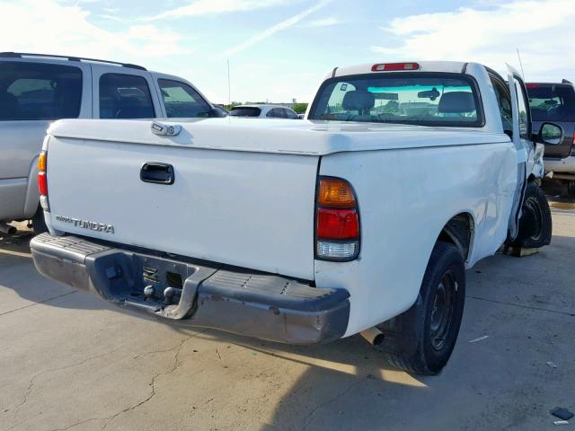 5TBJN3212YS125290 - 2000 TOYOTA TUNDRA WHITE photo 4