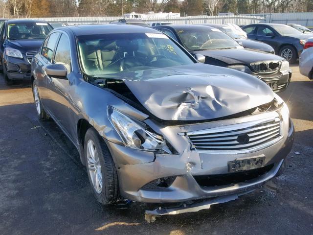 JN1CV6AR1DM758543 - 2013 INFINITI G37 GRAY photo 1