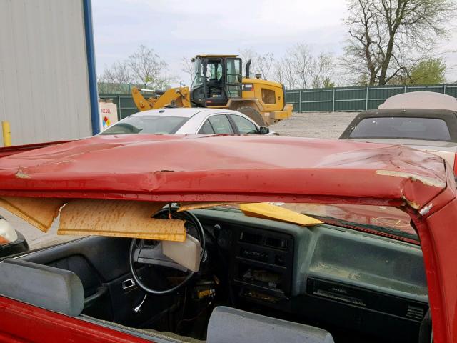 1B7FL26X3MS226318 - 1991 DODGE DAKOTA RED photo 6