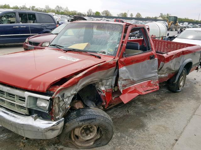 1B7FL26X3MS226318 - 1991 DODGE DAKOTA RED photo 9