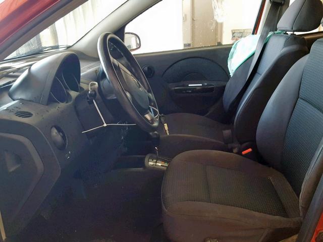 KL1TD66686B667371 - 2006 CHEVROLET AVEO BASE Қызыл фото 5
