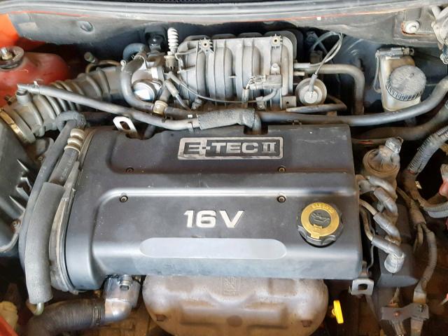 KL1TD66686B667371 - 2006 CHEVROLET AVEO BASE Қызыл фото 7