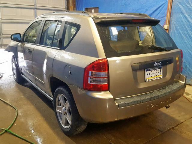 1J8FT47008D679232 - 2008 JEEP COMPASS SP 棕色 照片 3