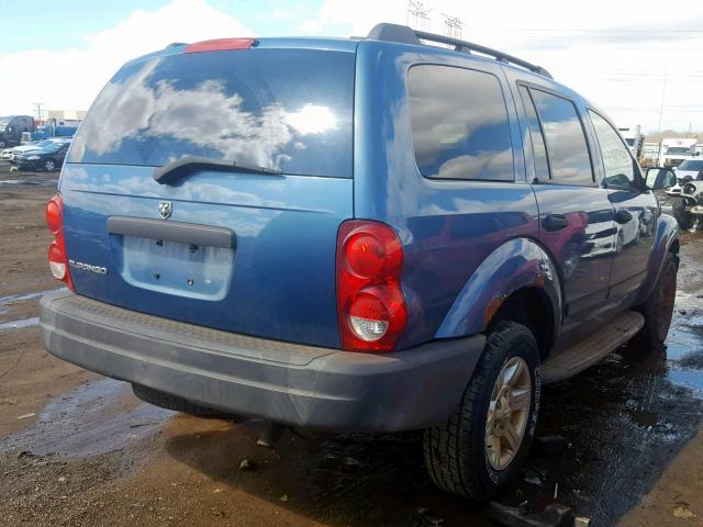 1D4HB38N64F231926 - 2004 DODGE DURANGO ST BLUE photo 4