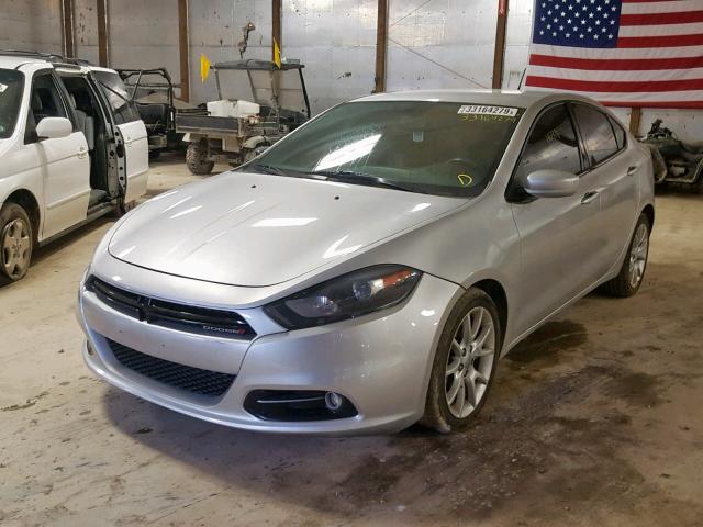 1C3CDFBA7DD296079 - 2013 DODGE DART SXT SILVER photo 2