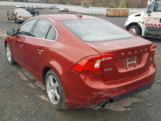 YV1622FS6C2119313 - 2012 VOLVO S60 T5 MAROON photo 3