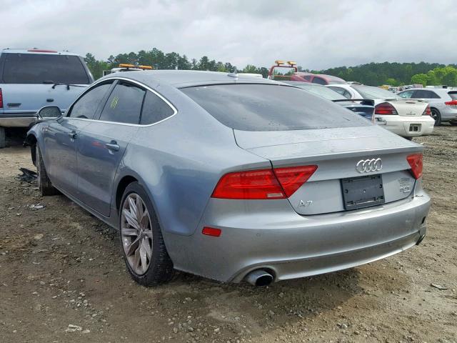 WAUSGAFC4CN002608 - 2012 AUDI A7 PRESTIG GRAY photo 3