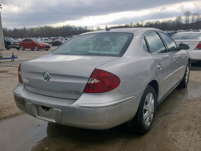 2G4WC582471150000 - 2007 BUICK LACROSSE C SILVER photo 4